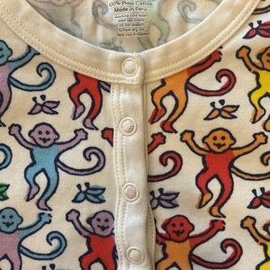 NWOT Roller Rabbit Disco Monkey Pajama Set